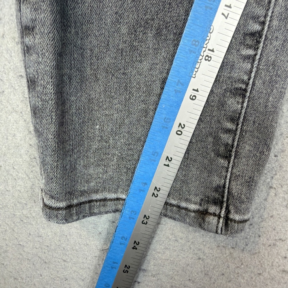 Black Judy Blue Button Fly Crop 15/32 Stretch Black - Picture 7 of 10